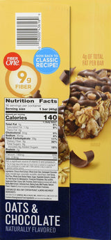 Fiber One Oats & Chocolate Chewy Bars, 36Count