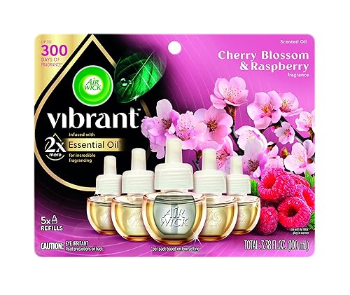 AIR WICK Scented Oil Vibrant Refill Cherry Blossom & Raspberry 5 ct.