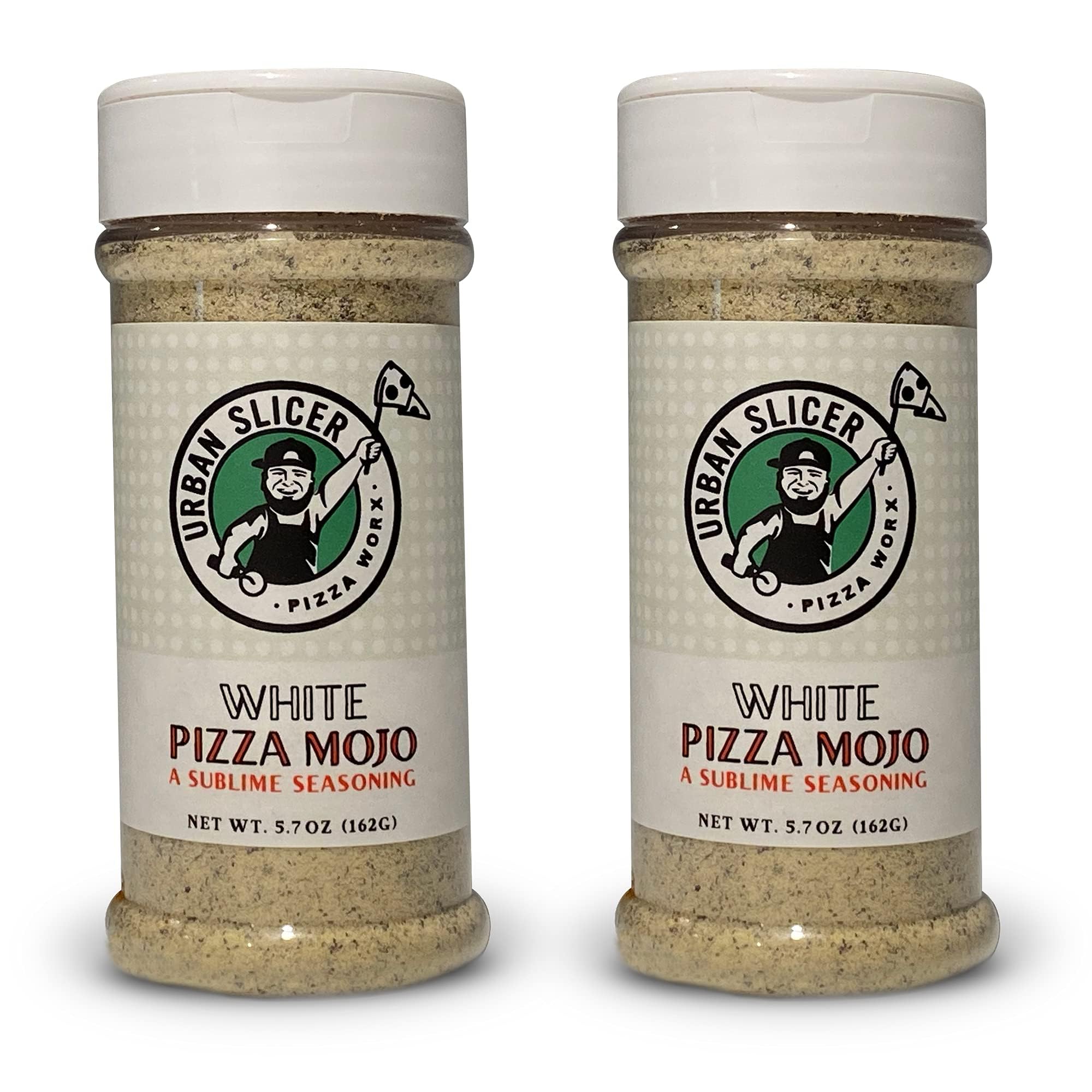 Urban Slicer Pizza Worx - White Pizza Mojo- Rich, Buttery Garlic Seasoning - Extra-Extraordinary, All-Purpose Seasoning Blend - 2 Pack