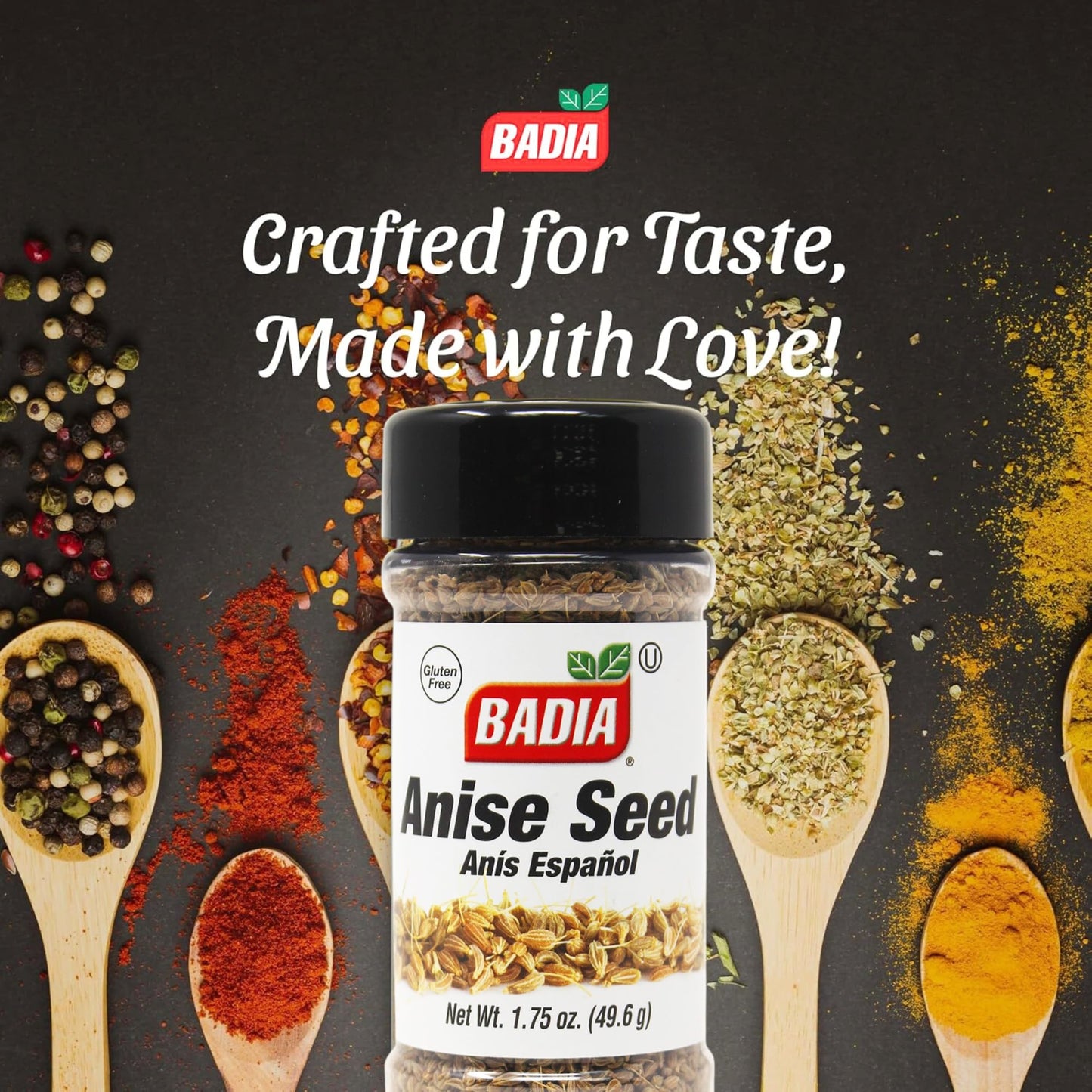 Badia Anise Seed, 1.75 oz - Whole Anise Seeds for Baking, Cooking, and Teas