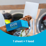 ECOS Laundry Detergent Sheets Vegan, No Plastic Jug, No Mess & Liquid Free - Laundry Sheets in Washer - Hypoallergenic, Plant Powered Laundry