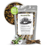 Nelson's Tea - Sugar Plum - Black tea, cinnamon, ginger root, anise star, licorice root, marshmallow root, orange peel, blackberries, allspice, clove