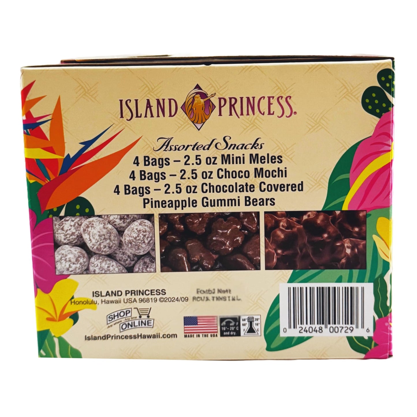 Island Princess Chocolate Candy Assortment - 12 Pack Variety (2.5 oz Bags)