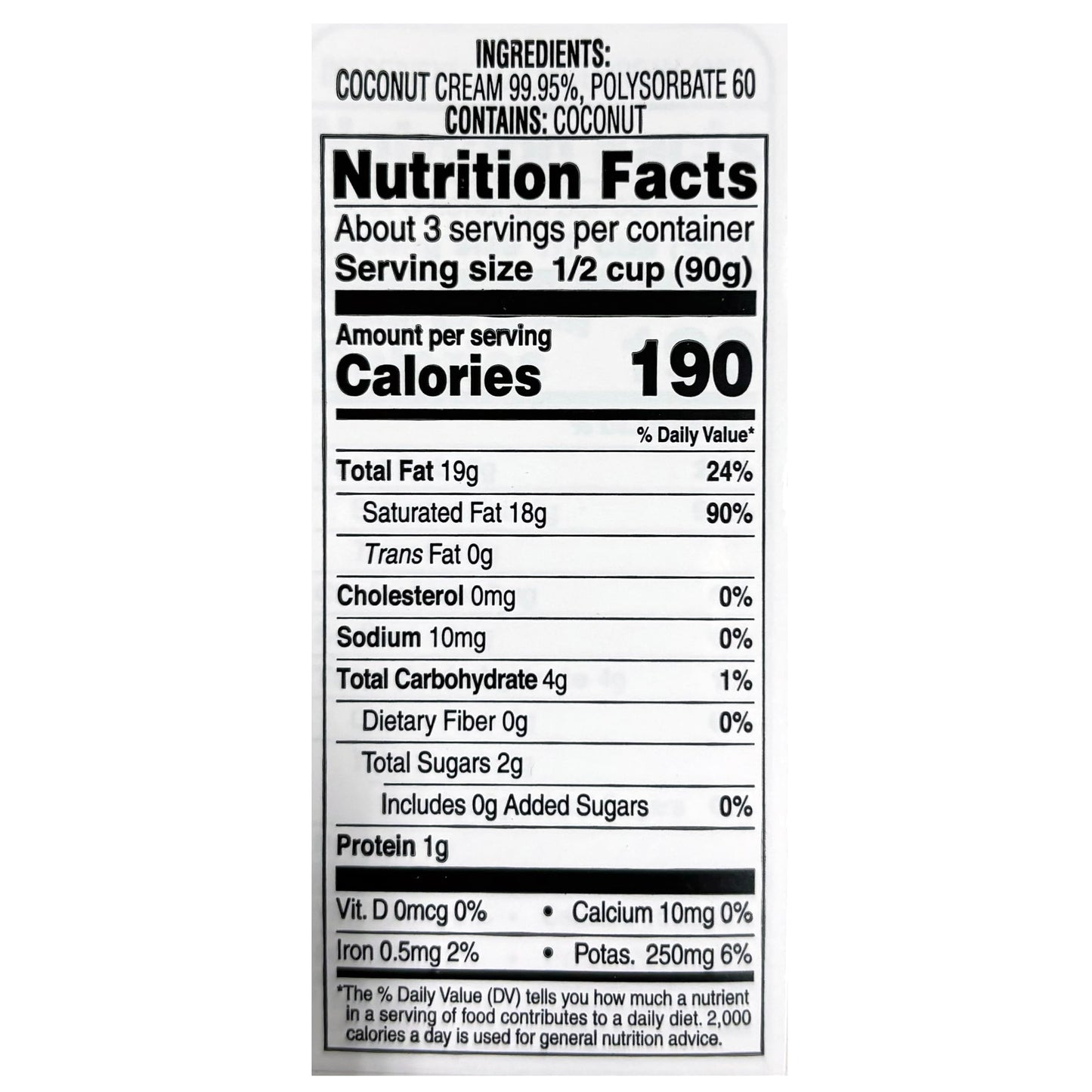 Aroy-D Coconut Cream, 8.5 Fluid Ounce (Pack of 6)