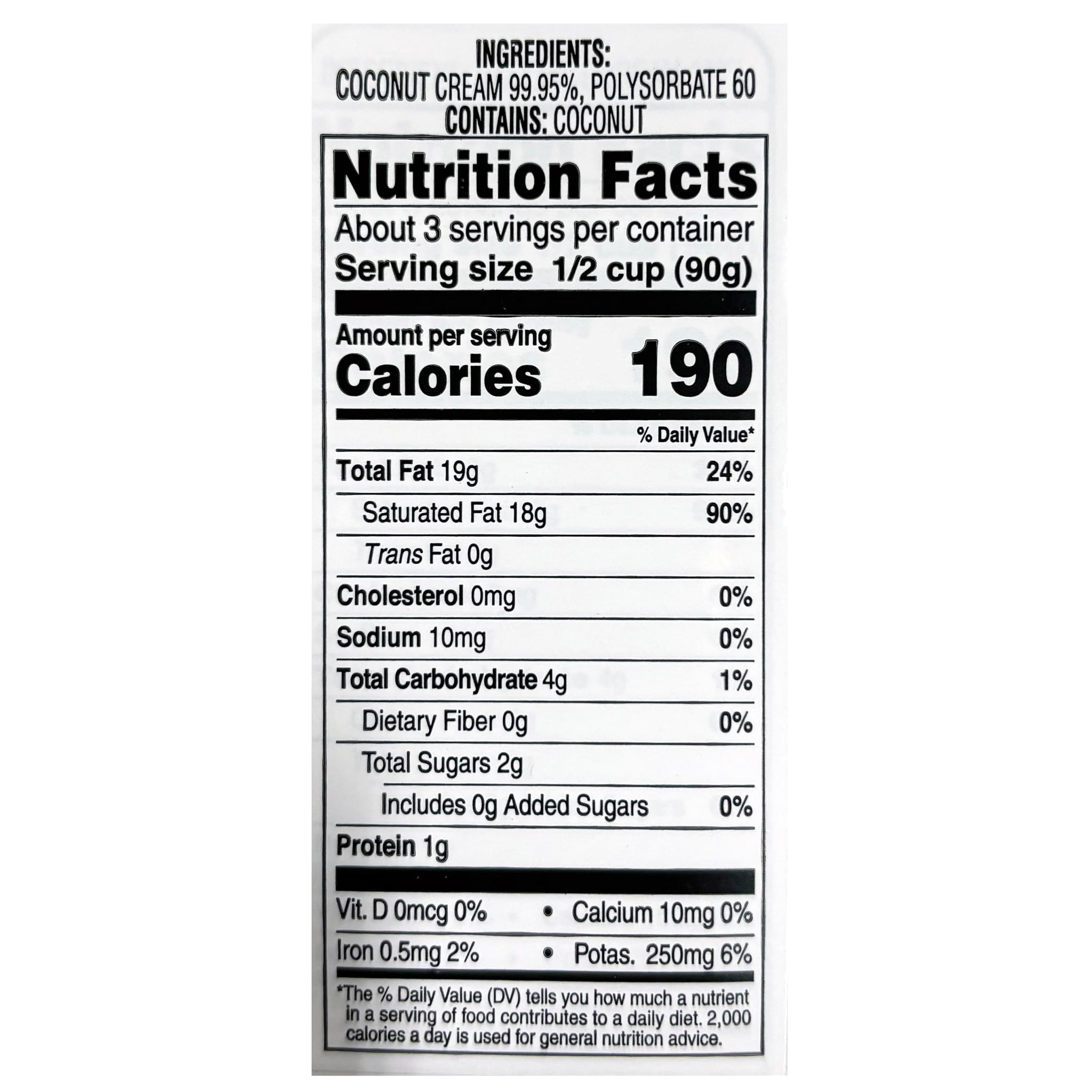 Aroy-D Coconut Cream, 8.5 Fluid Ounce (Pack of 6)