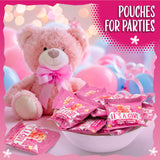 Its a Girl Candy | 12 Packs of Sour Gummies | Tutti Frutti Gummi Bears | Pink Candy for Baby Shower Favors | Gender Reveal Party Favors Individually
