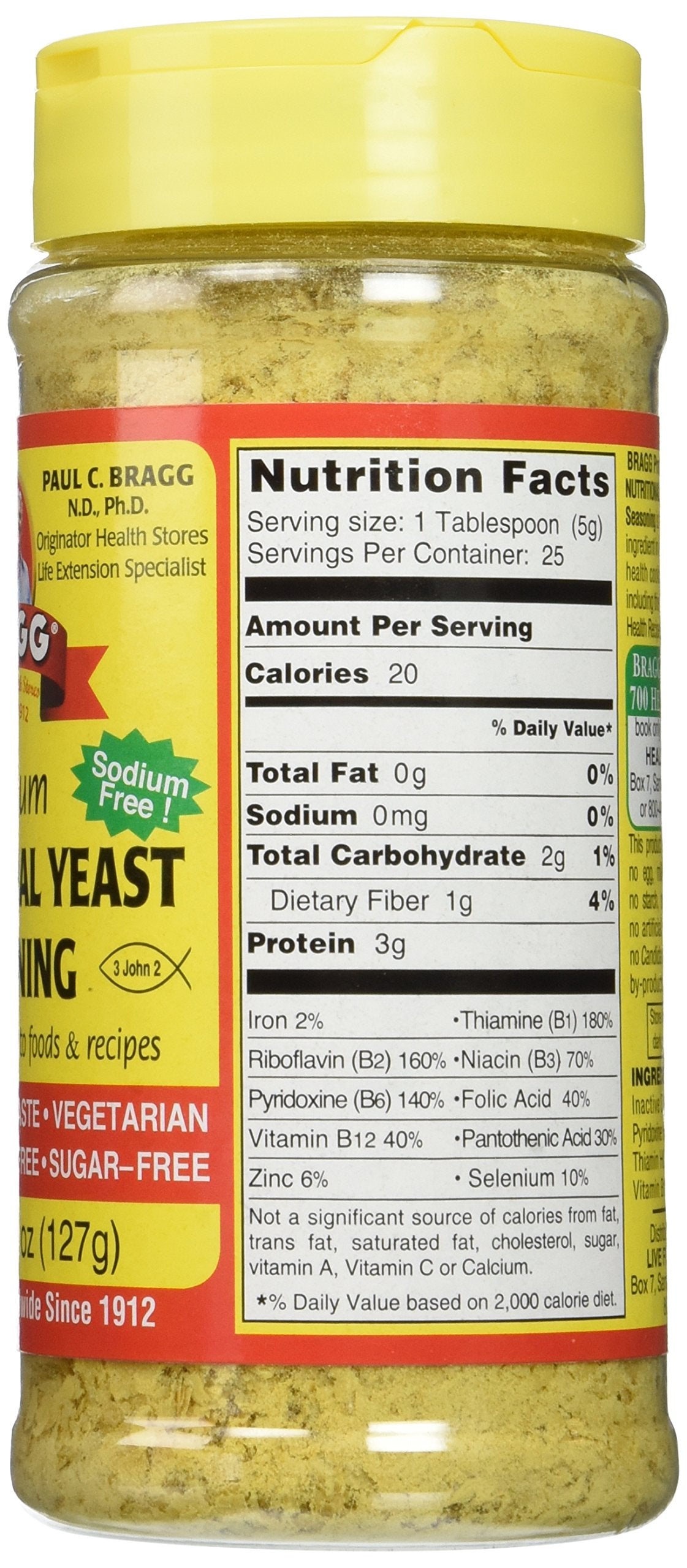 Bragg's Nutritional Yeast 4.5oz 2 Pack