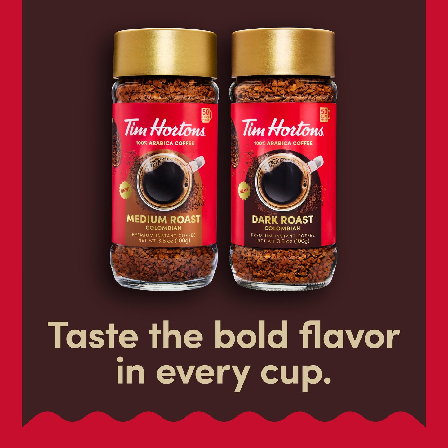 Tim Hortons Dark Roast Instant Coffee 3.5oz Jar