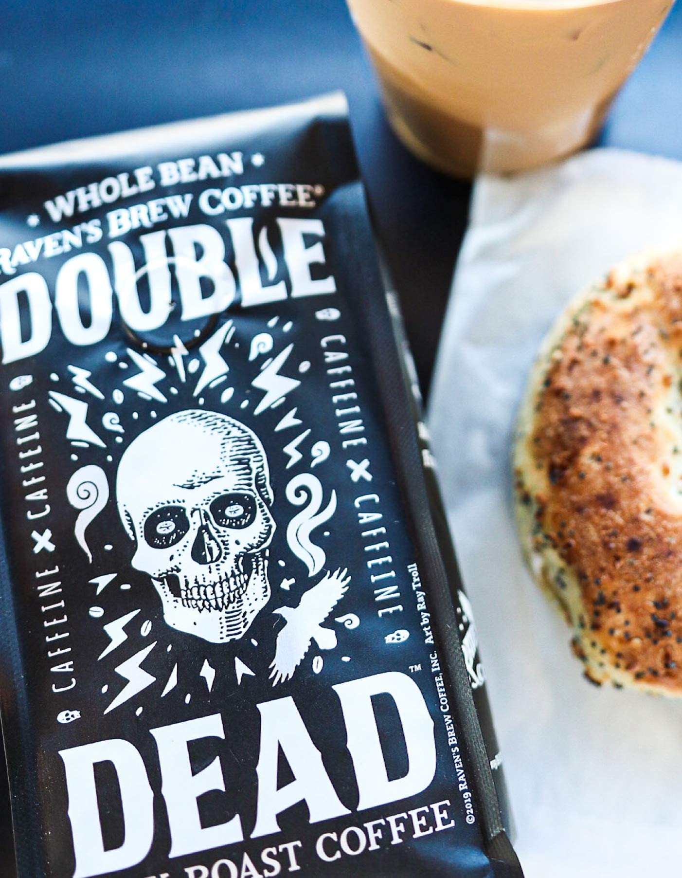 Raven’s Brew Coffee - Double Dead™ - Dark Roast, Naturally High Caffeine (Ground, 2 lb)