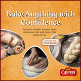 Gefen Instant Natural Dry Yeast, 1 LB Bag, Great for Breads & Challah, Certified Kosher