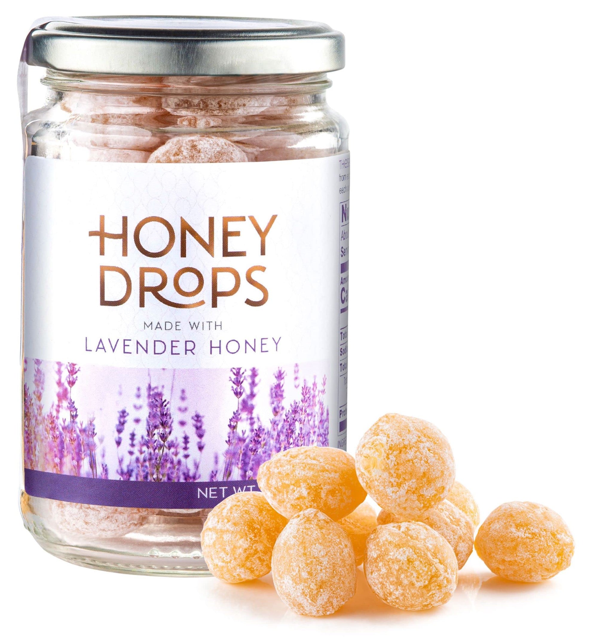 Gourmanity Honey Drops Made with Lavender Honey, Fruity and Floral Touch Carefully Crafted from Natural Honey, Gift your Family Artisan European