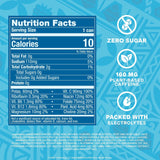 ZOA Sugar Free Energy Drink with Electrolytes, Blue Raspberry Shave Ice, Vitamin C, B Vitamins + Amino Acids, 160 mg Green Tea Caffeine, Zero Sugar