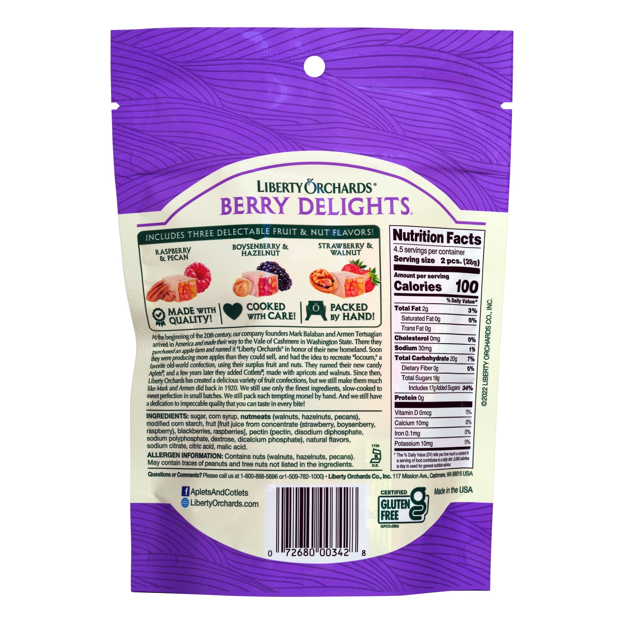 Liberty Orchards New Berry Delights Package! - Sweet and Vegan Turkish Delight Candy 4.5oz