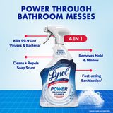 Lysol Power Foaming Bathroom Cleaner, Multipurpose Cleaner for Showers, Bathtubs, Sinks, Disinfectant Spray Kills 99.9% of Germs, Zero Bleach Cleaning