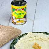 Ziyad Premium Vegan Hummus with Tahini - 14 oz - Authentic Middle Eastern Chickpea Dip - Ready-to-Eat Cans - No Additives, High-Protein, Creamy