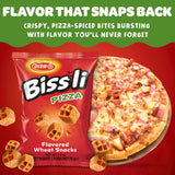 Osem Bissli Pizza Flavored Crunchy Wheat Snack Perfect Lunch Snack for Kids & Adults 2.5oz Bag (Pack of 24)