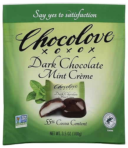 Chocolove Dark Chocolate Mint Crème Bites, 3.5 OZ