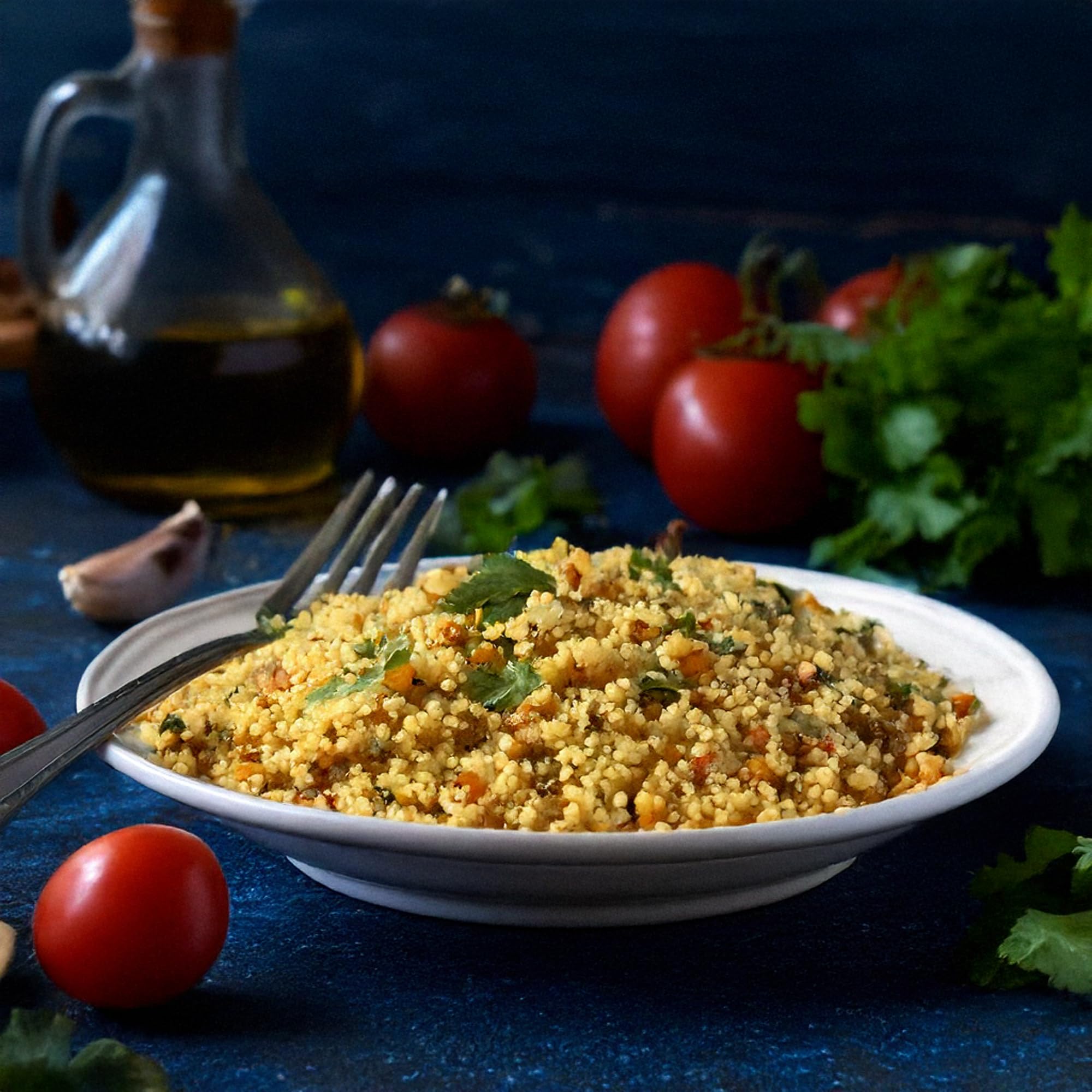 Crispa Premium Quality Tri-Color Israeli Couscous - 21.16 oz (1.3Lb) | Natural Product of Israel | No Cholesterol & 0.5g Total Fat | 143 Amount Per Serving Calories | Original Toasted Israeli-Style Pasta