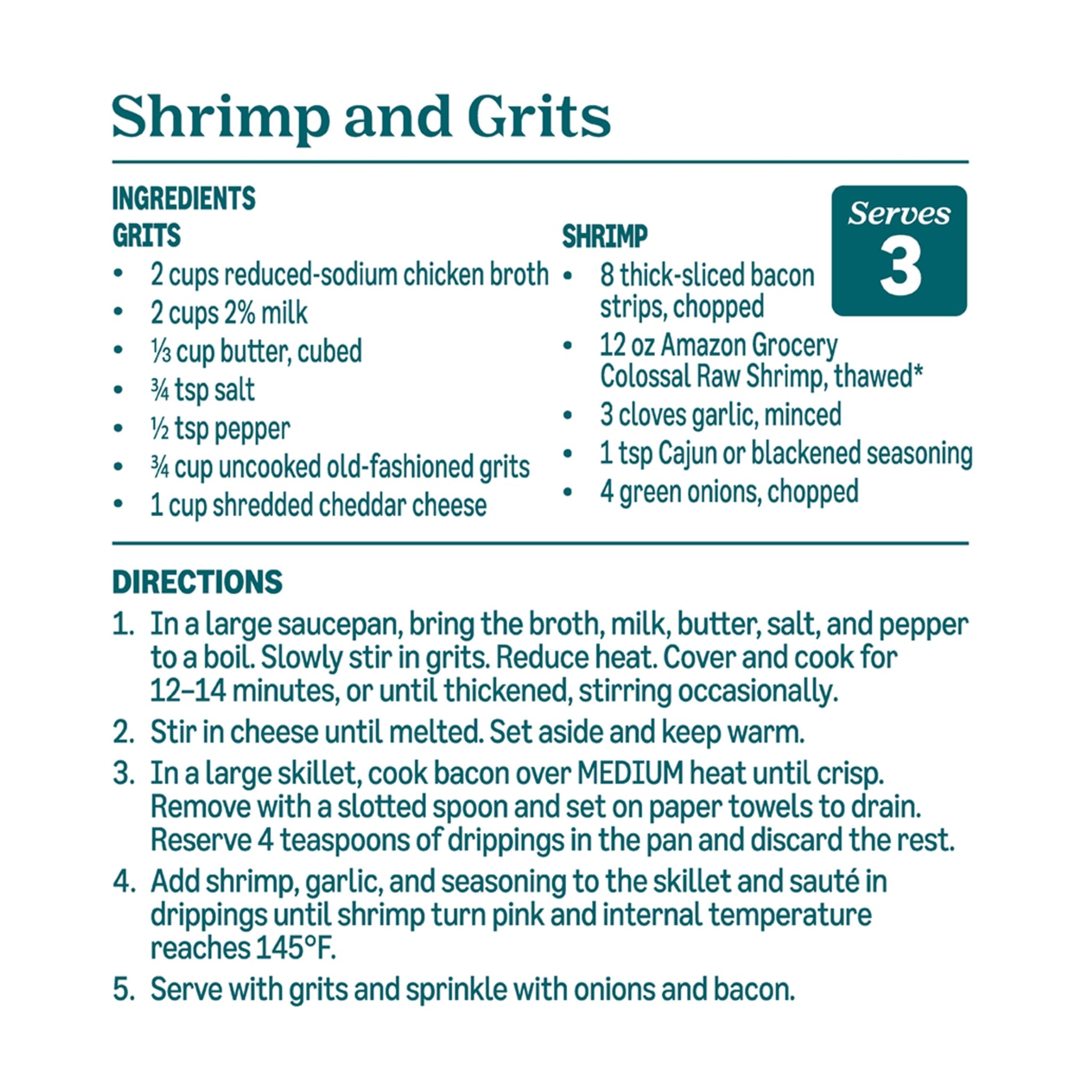 Amazon Grocery, Colossal Raw Shrimp, Tail On, Peeled & Deveined, 12 Oz, Frozen