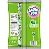 Charms Blow Pop Single Flavor Bag - Sour Apple Flavored Lollipops with a Bubble Gum Center - Individually Wrapped Hard Candy - Green Candy - Peanut