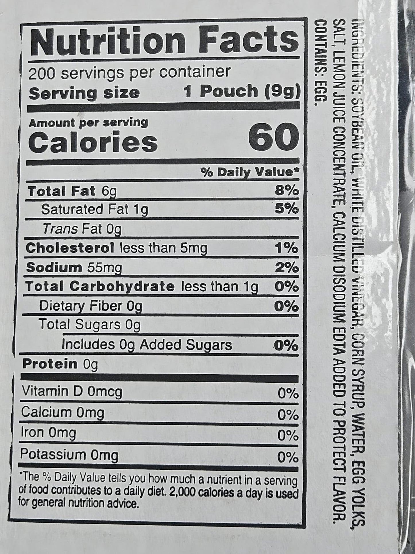 Chef's Quality Condiments & Sauces Assortments, Single Serve Packets 0.24 Oz, 200 Count. Ideal for food service, concessions, c-stores, and parties