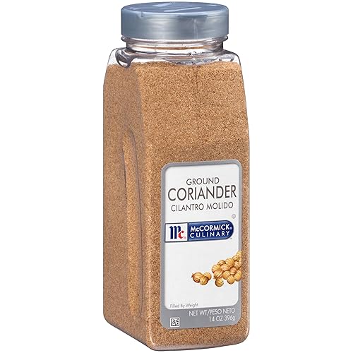 McCormick Culinary Ground Coriander, 14 oz - One 14 Ounce Container of Coriander Powder with No MSG for Indian, Middle Eastern, Mediterranean