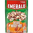 Emerald Salted Deluxe Mixed Nuts (1-Pack) | 5oz Resealable Bulk Bag | Cashews, Almonds, Walnuts, Brazil Nuts, Pecans | Plant-Based Protein | No