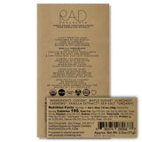 Rad Chocolate Vegan Milk Chocolate Maple Sugar | 3 pack | Certified Organic | Gluten & Soy Free Chocolate | Paleo Friendly