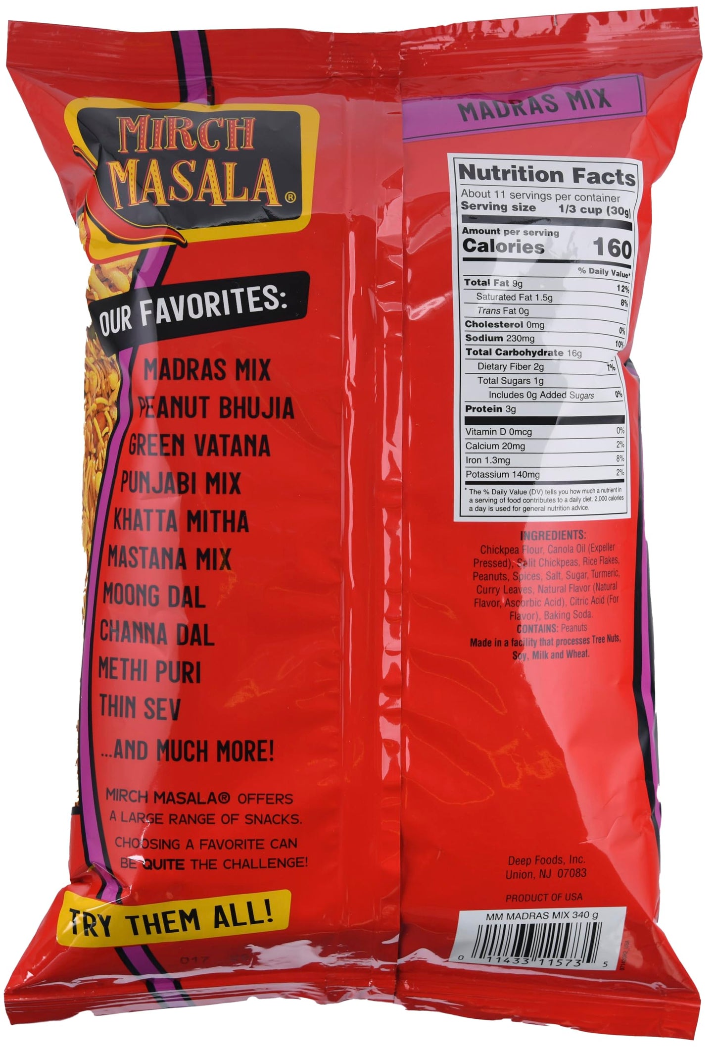 Mirch Masala Madras Mix(12Oz., 340g)