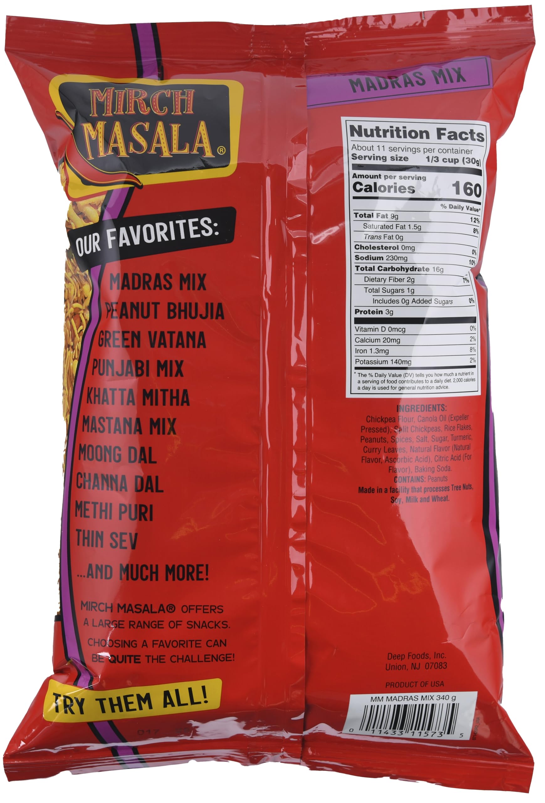 Mirch Masala Madras Mix(12Oz., 340g)