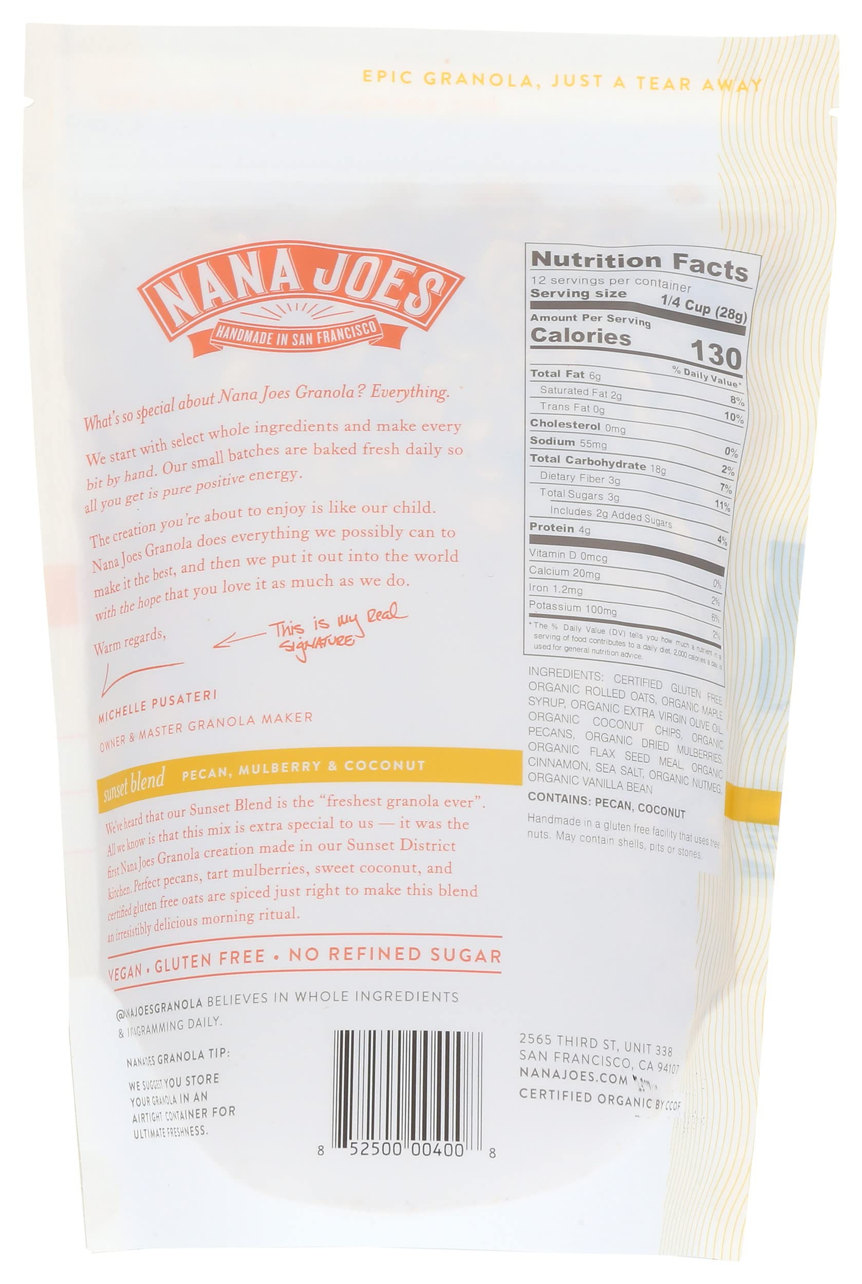 Nana Joes, Granola Pecan Mulberry Coconut, 12 Ounce