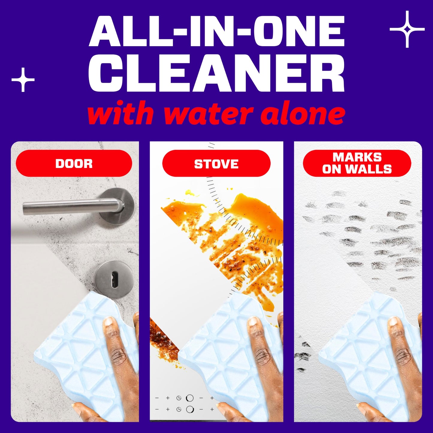 Mr. Clean Magic Eraser Sponge, All Purpose Cleaner, Cleaning Scrubber, Wall, Kitchen, Bathroom, Shower Cleaner, Melamine Sponge, Cleaning Pads