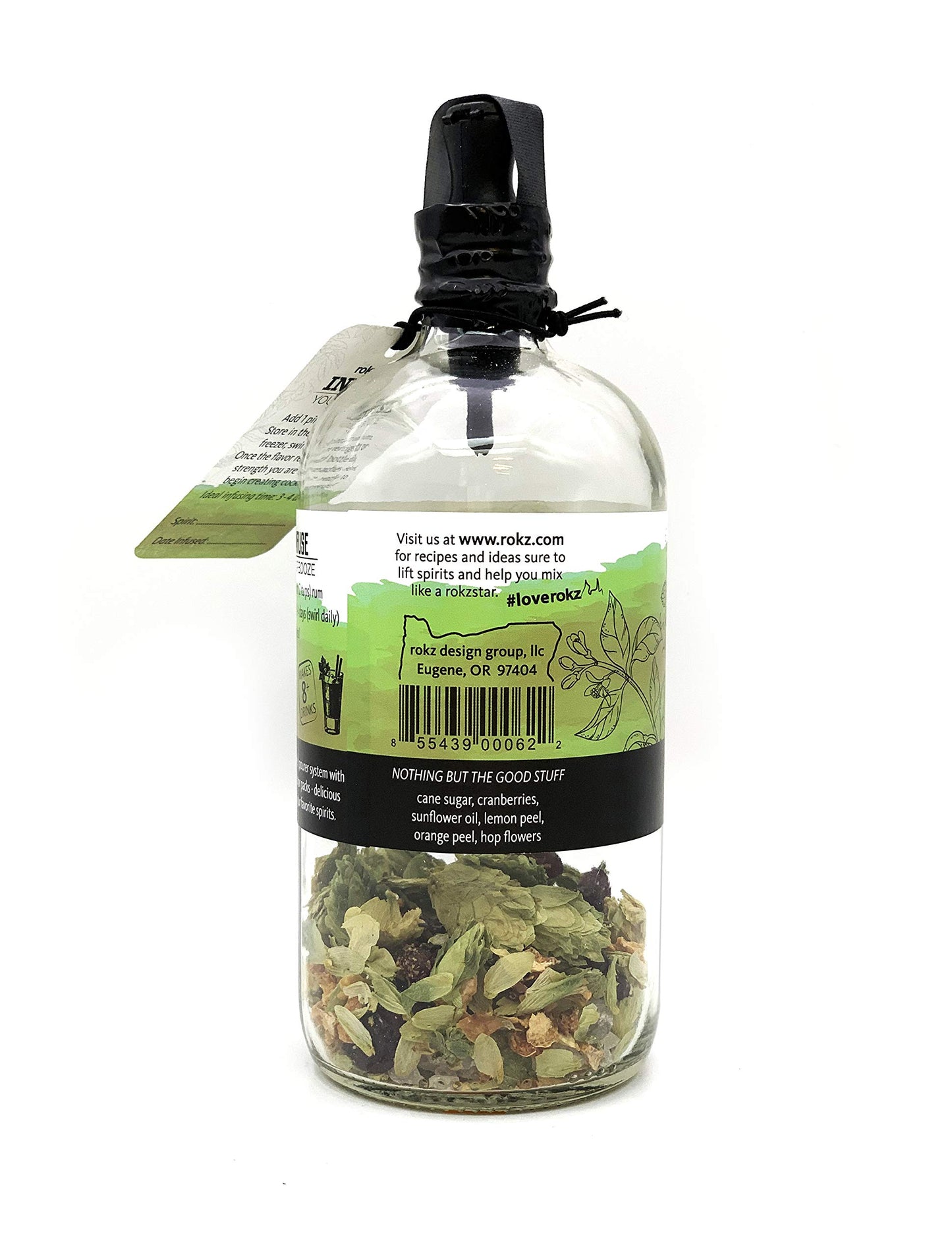 Rokz Mojito Spirit Infusion Bottle for Cocktails, 16 Ounce