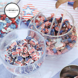 Double Bubble Gum - Original Flavor - Independence Day Edition - Sweet & Chewy - Patriotic USA Flag Themed Fruity Bubble Gum for 4th of July, BBQ
