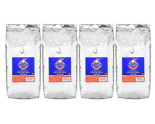 Tu Café Gourmet Whole Bean, Espresso Coffee, Gold 2lbs (4 Pack)
