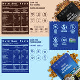 Inrive Grain Free Granola Variety Pack, Paleo Vanilla and Keto Chocolate, Gluten-Free, Soy-Free, Kosher, No Refined Sugar, 4 Pack, 8 oz