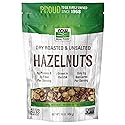 NOW Foods, Real Food, Dry Roasted & Unsalted Hazlenuts, Non-GMO, Vegan, Grown in the USA, 16 oz (454 g)