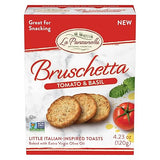 La Panzanella Tomato and Basil Bruschetta Crackers - Italian-inspired Toasts, Made with Non-GMO Project Verified Ingredients, For Soups, Dips, Spreads