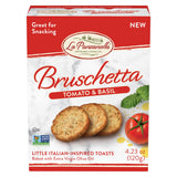 La Panzanella Tomato and Basil Bruschetta Crackers - Italian-inspired Toasts, Made with Non-GMO Project Verified Ingredients, For Soups, Dips, Spreads
