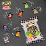 Swad Chocolate Candy (Birthday Pack) [Assorted Mix Toffee Original Kaccha Aam Imli Lemon Guava] 3 Packs x 100 Pcs Pouch 100