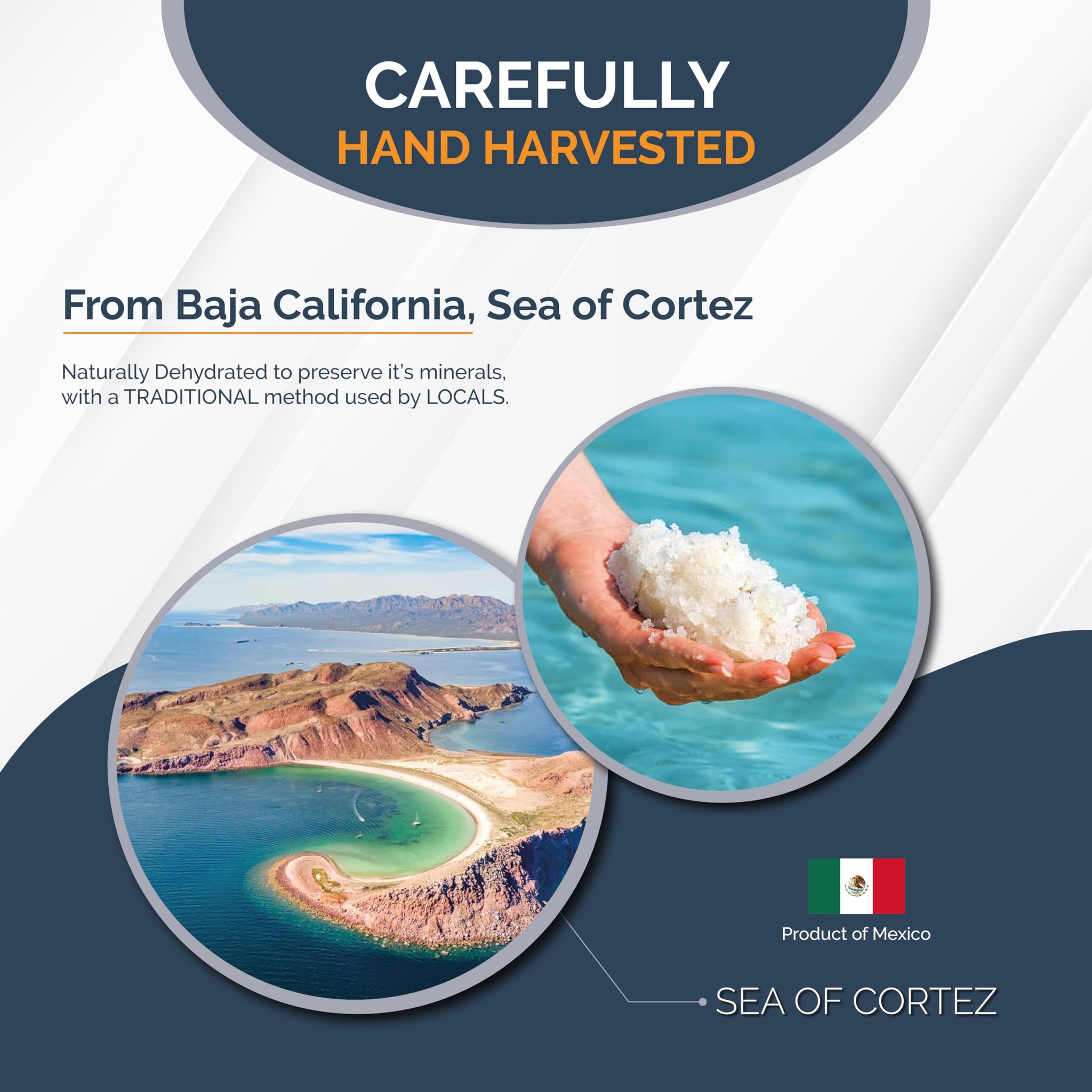 All Goods Mineral Coarse Grain Sea Salt, 4 LB. Natural Mineral Salt from Mexico, Unrefined, Hand-Harvested, 90+ Essential Minerals, Kosher, 30% Low