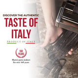 ANTICHI PODERI TOSCANI Organic Black Squid Ink Pasta Linguine - Black Pasta Noodles Made with Durum Wheat Semolina, Squid Ink, and Wheat Germ