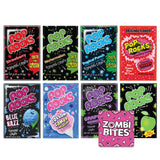 Popping Candy Variety Pack Bundle. Include 8 Flavors of 0.33 Oz Pack Each of Pop Rocks Candy and a Zombibites Fridge Magnet. Taste the Fun