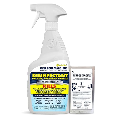 Performacide Disinfectant - Kills COVID-19 Virus in 30 Seconds - No Rinse, No Wipe, No Residue - Just Add Water - 32 OZ. Single Kit (102032)