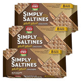 Only Kosher Candy Simply Saltines Whole Wheat Crackers, Crunchy Oven Baked Kosher Parve Non-GMO, No Artificial Flavor and Color Contain 8 Stay Fresh