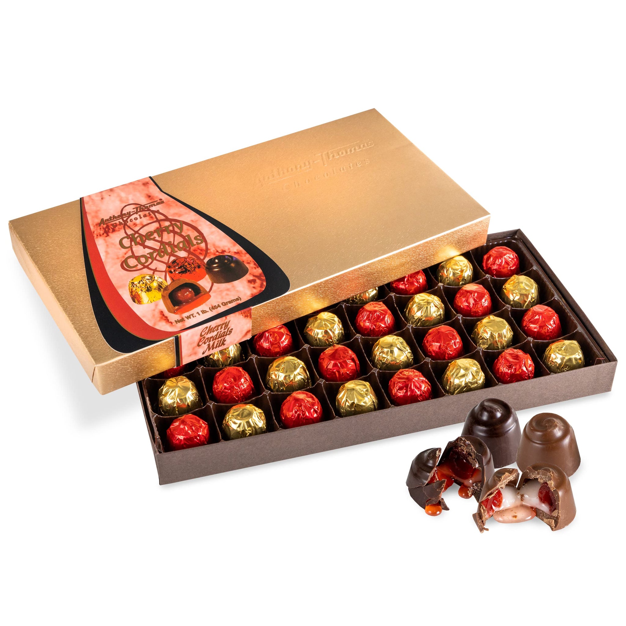 Anthony Thomas, Cherry Cordials, Award-Winning, Chocolate Covered Cherries (Milk and Dark Chocolate)