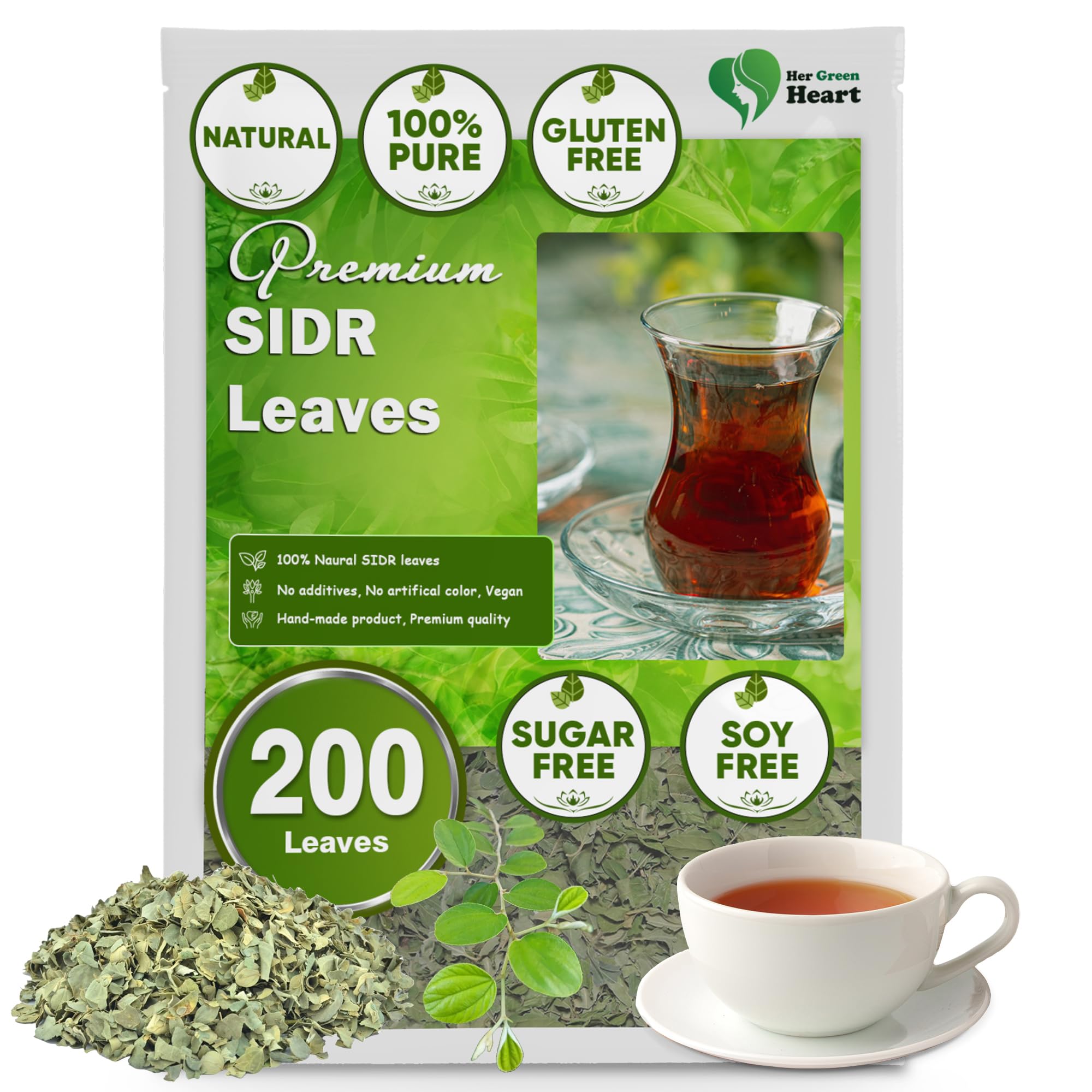 Sidr Leaves - 100% Pure, Dried Organic Sidr Leaves Tea for Culinary and Natural Use