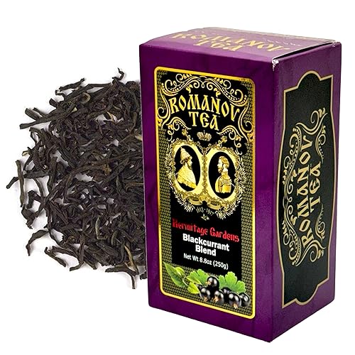 HERMITAGE GARDENS - 100% Pure Ceylon black leaf tea with blackcurrant and lemon flavors. (3 pack)