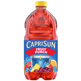 Capri Sun Flavored Juice Drink Blend with Other Natural Flavor, 1 Bottle, for School Lunches and On-the-Go Hydration, Fruit Punch, All Natural