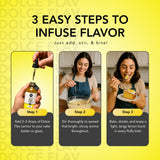 Dolce Flav Natural Lemon Extract - 8 Ounce Oil-Soluble Kosher, Sugar-Free, Concentrated Fresh Citrus Lemon Flavor for Baking, Chocolates & Desserts